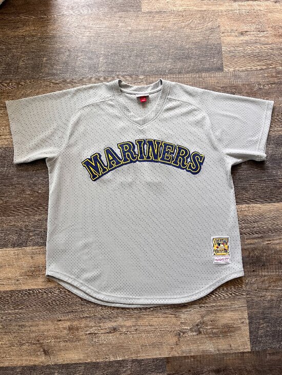 Mitchell & Ness Other - NWOT Mitchell & Ness Mariners Retro Edgar Martinez Gray Jersey 2XL